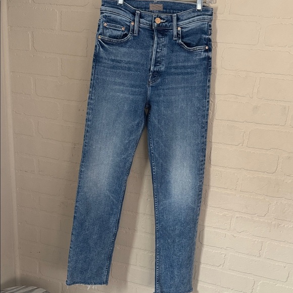 MOTHER The Tomcat Fray Ankle Jeans on the road button fly stretch - Picture 2 of 12